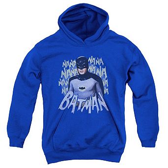 Batman Classic Tv Theme Song Youth Pull Over Hoodie