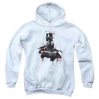 Batman V Superman Batman Spray Youth Pull Over Hoodie