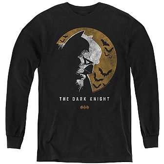 Batman Dark Knight Moon Youth Long Sleeve Sweatshirt