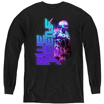 Blue Beetle Lightning Youth Long Sleeve Sweatshirt