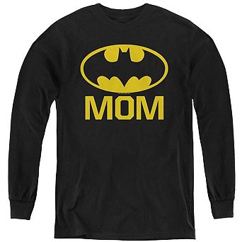 Batman Bat Mom Youth Long Sleeve Sweatshirt