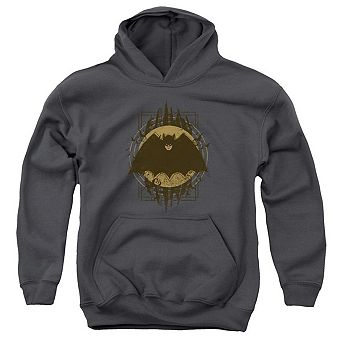 Batman Crest Youth Pull Over Hoodie