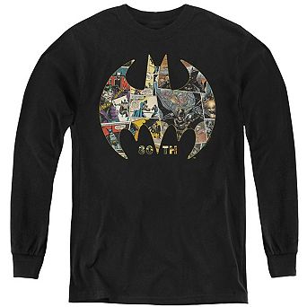 Batman Shield Youth Long Sleeve Sweatshirt