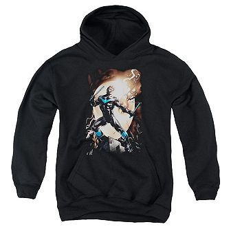 Batman Nightwing Against Owls Youth Pull Over Hoodie