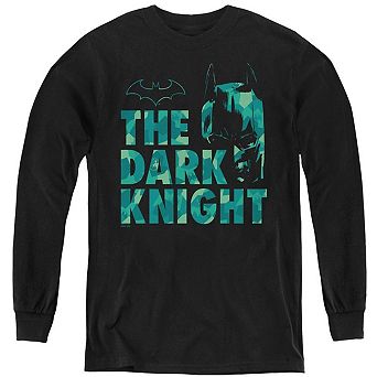 Batman Cutting Pattern Youth Long Sleeve Sweatshirt