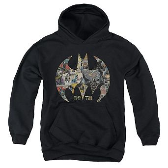 Batman Shield Youth Pull Over Hoodie