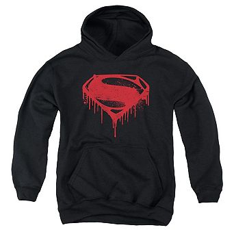 Batman V Superman Splattered Youth Pull Over Hoodie