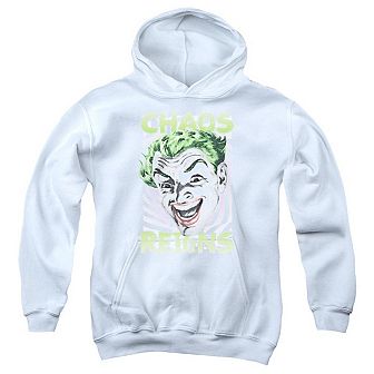 Batman Classic Tv Chaos Reigns Youth Pull Over Hoodie