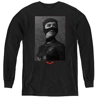 The Batman (2022) Catwoman Worn Portrait Youth Long Sleeve Sweatshirt