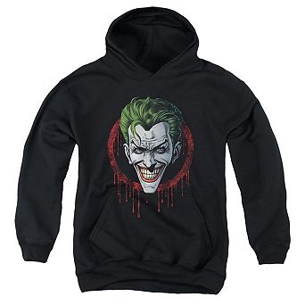 Batman Joker Drip Youth Pull Over Hoodie