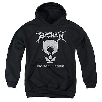 Batman Black Metal Batman Youth Pull Over Hoodie