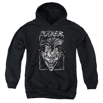 Batman Joker Storm On Black Youth Pull Over Hoodie