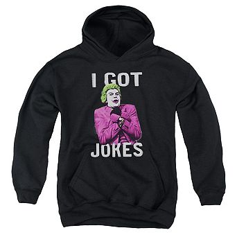 Batman Classic Tv Got Jokes Youth Pull Over Hoodie