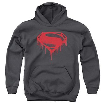 Batman V Superman Splattered Youth Pull Over Hoodie