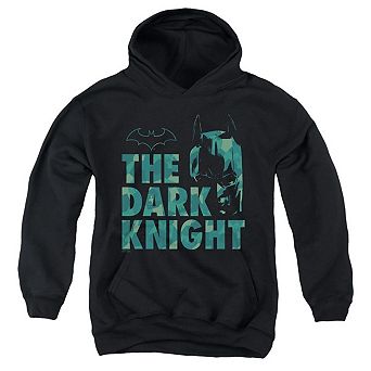 Batman Cutting Pattern Youth Pull Over Hoodie