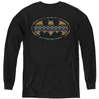 Batman Ancient Fill Youth Long Sleeve Sweatshirt