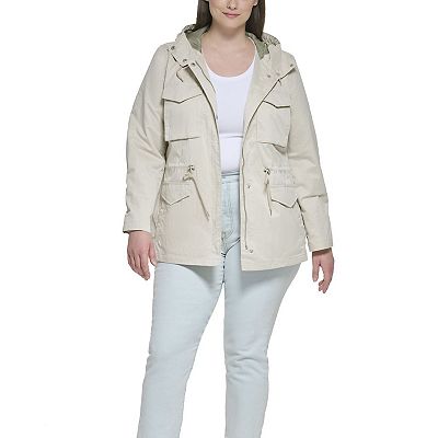 Plus Size Levi s Lightweight Hooded Anorak Military Jacket