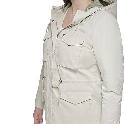Plus Size Levi's® Lightweight Hooded Anorak Military Jacket