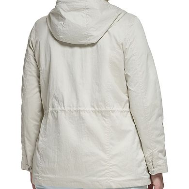 Plus Size Levi's Lightweight Hooded Anorak Military Jacket