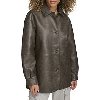 Women's Levi's® Faux Leather Vintage Collared Shirt Jacket