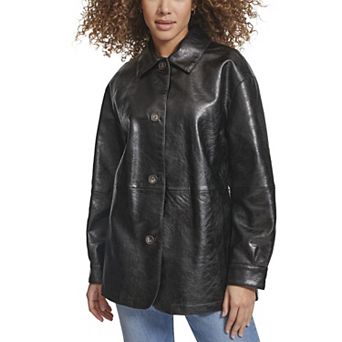 Women's Levi's® Faux Leather Vintage Collared Shirt Jacket