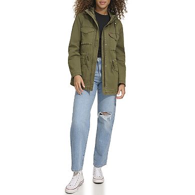 Women's Levi's Lightweight Hooded Anorak Military Jacket