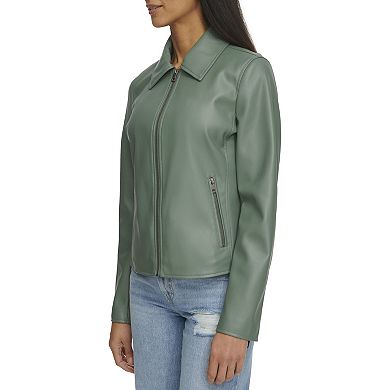 Women's Levi's® Faux-Leather Jacket with Laydown Collar