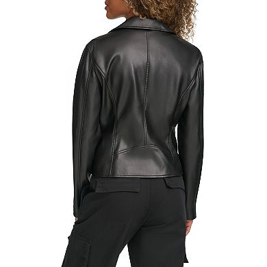 Plus Size Levi's® Faux-Leather Moto Jacket with Notch Collar