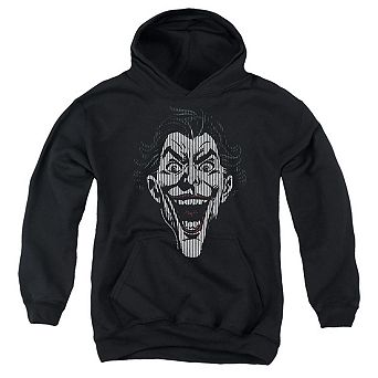 Batman Joker Lines Youth Pull Over Hoodie