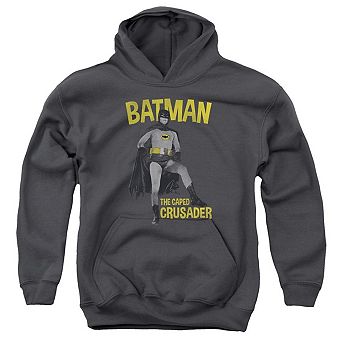 Batman Classic Tv Caped Crusader Youth Pull Over Hoodie
