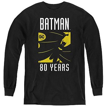 Batman Silhouette Youth Long Sleeve Sweatshirt