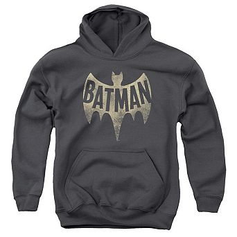 Batman Classic Tv Vintage Logo Youth Pull Over Hoodie