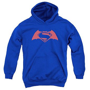 Batman V Superman Simple Logo Youth Pull Over Hoodie