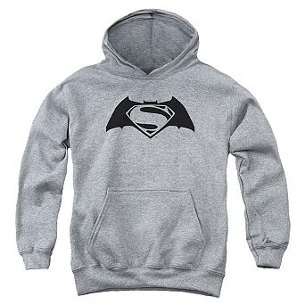 Batman V Superman Simple Logo Youth Pull Over Hoodie