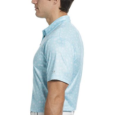 Men's Grand Slam Allover Mini Palm Print Golf Polo