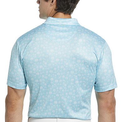 Men's Grand Slam Allover Mini Palm Print Golf Polo