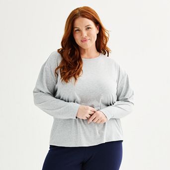 Plus Size Sonoma Goods For Life® Long Sleeve Sleep Top