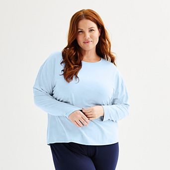Plus Size Sonoma Goods For Life® Long Sleeve Sleep Top
