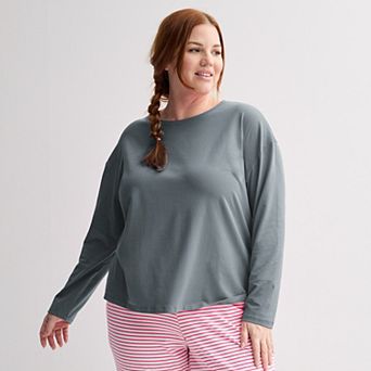 Plus Size Sonoma Goods For Life® Long Sleeve Sleep Top