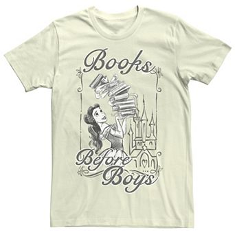 Disney's Beauty and The Beast Juniors' Books Before Boys Boyfriend Graphic Tee