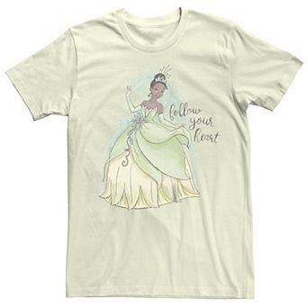 Disney's The Princess and The Frog Juniors' Tiana Follow Your Heart Boyfriend Graphic Tee