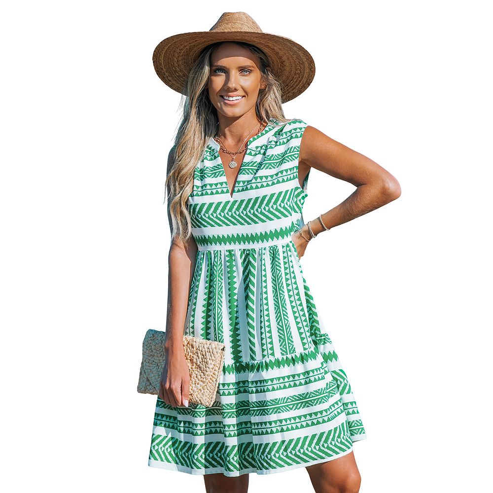 GEOMETRIC MINI DRESS main image 0