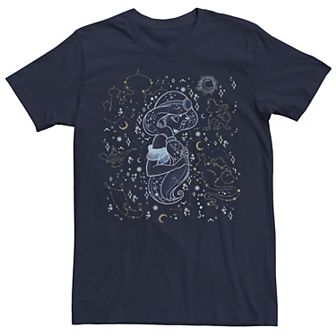 Disney's Aladdin Juniors' Celestial Jasmine Boyfriend Graphic Tee
