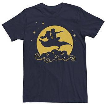 Disney's Aladdin Juniors' Night Flight Silhouettes Boyfriend Graphic Tee
