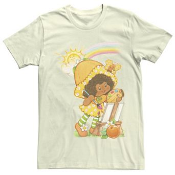 Juniors' Strawberry Shortcake Orange Blossom Painting Boyfriend Graphic Tee