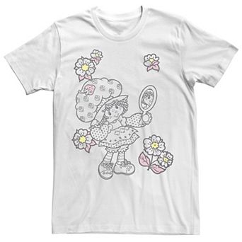 Juniors' Strawberry Shortcake Beauty Mirror Boyfriend Graphic Tee