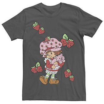 Juniors' Strawberry Shortcake And Custard Happy Boyfriend Graphic Tee