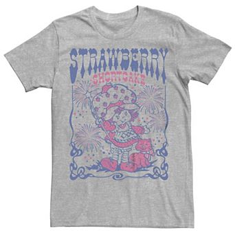 Juniors' Strawberry Shortcake And Custard Fireworks Party Boyfriend Graphic Tee