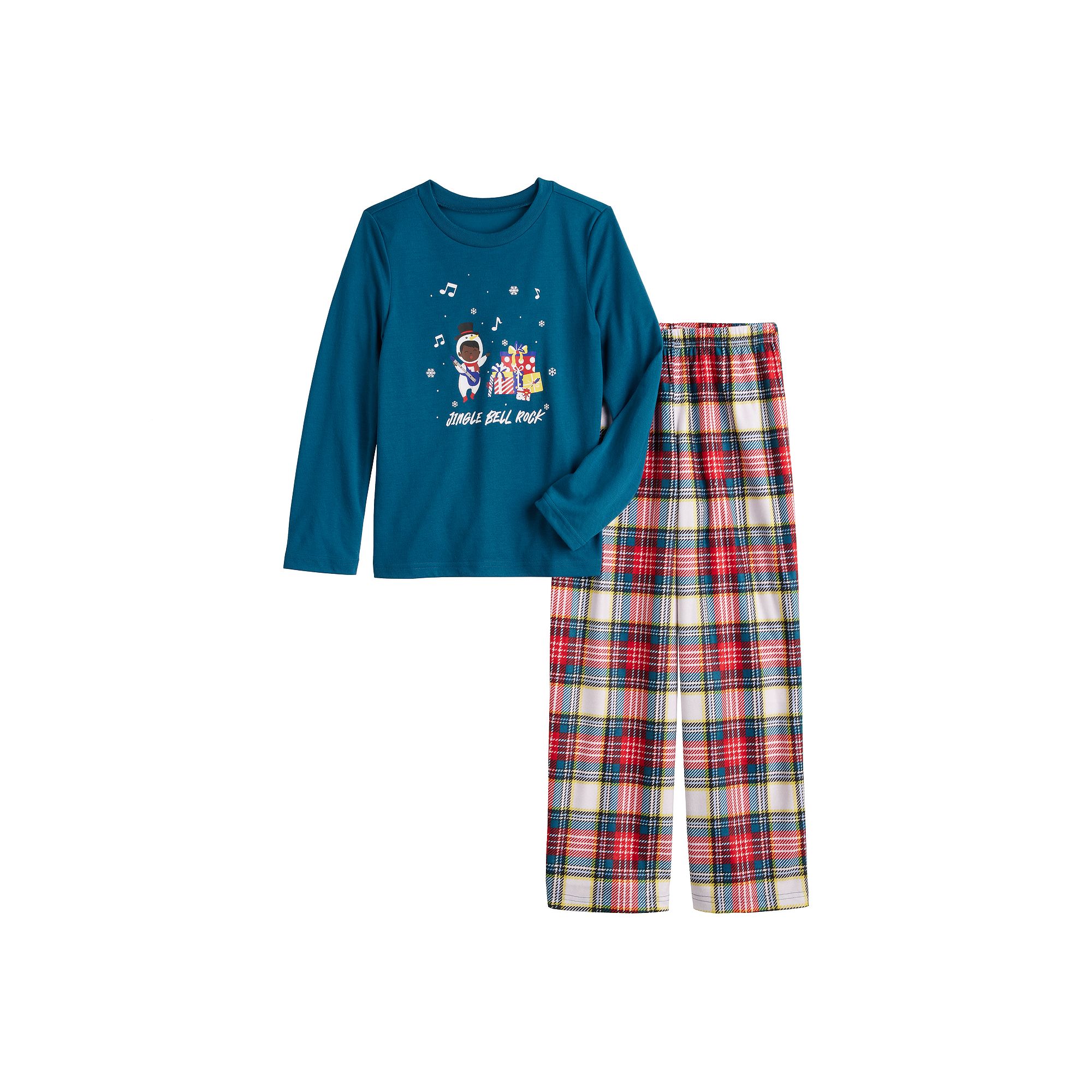 Boys 4-20 Jammies For Your Families® Jingle Bell Rock Pajama Top & Pajama 