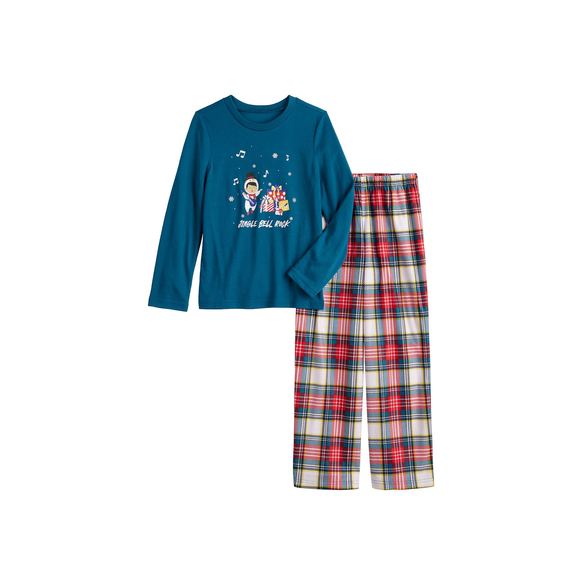 Boys 4-20 Jammies For Your Families® Jingle Bell Rock Pajama Top & Pajama 